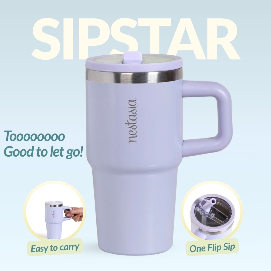 SipStar Tumbler With Side Handle French Periwinkle 650ml