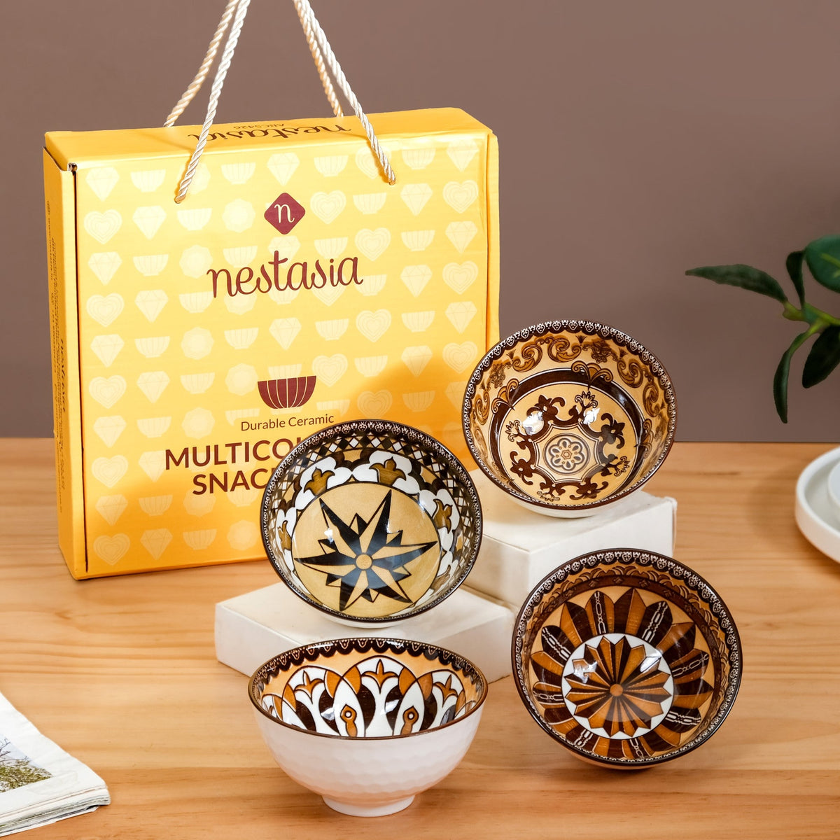 Ceramic Calida Soup Bowl Set Of 4 300ml