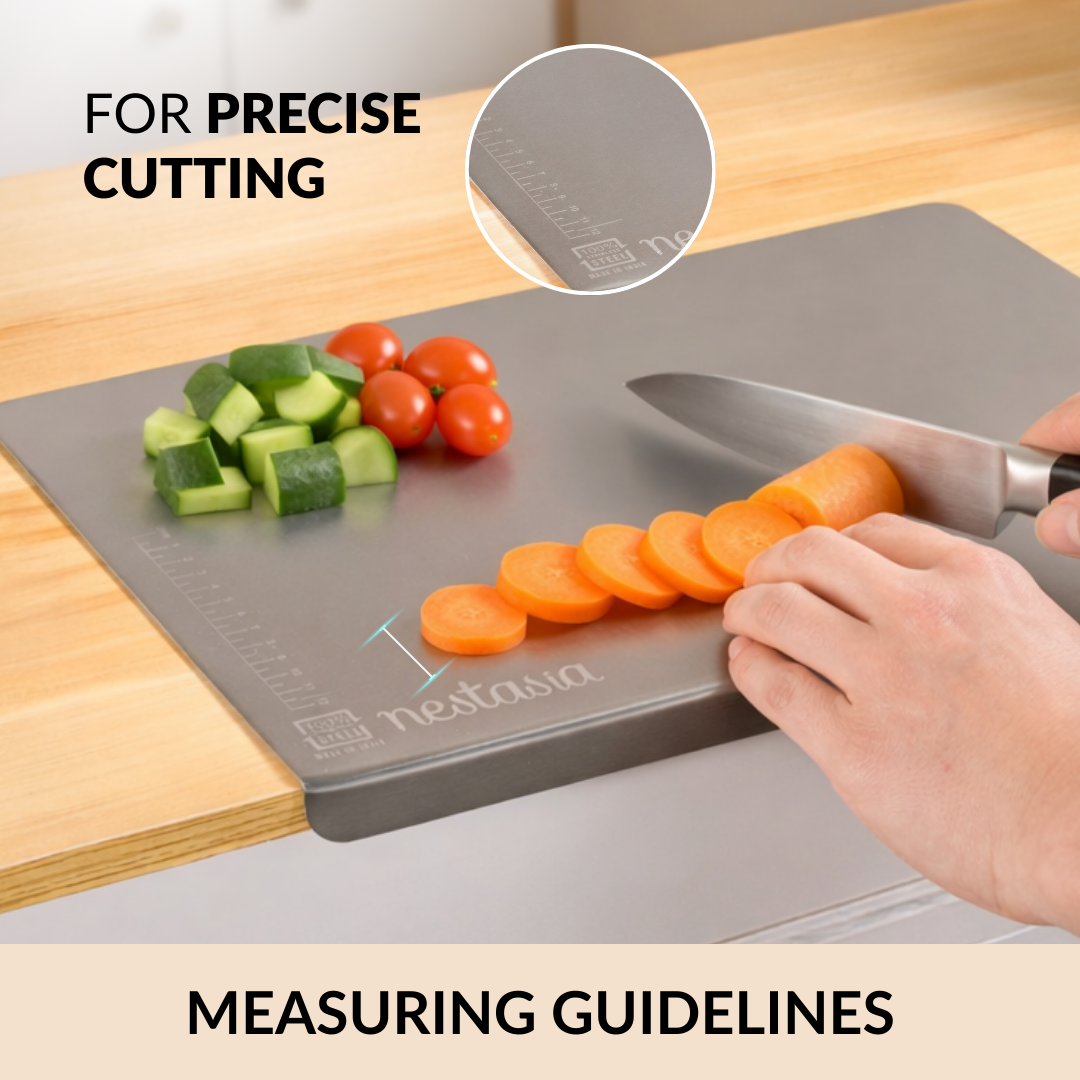 Stainless Steel Counter Top Chopping Board