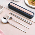 Dine Anywhere Cutlery Set Stainless Steel Travel Cutlery With Box Blue
