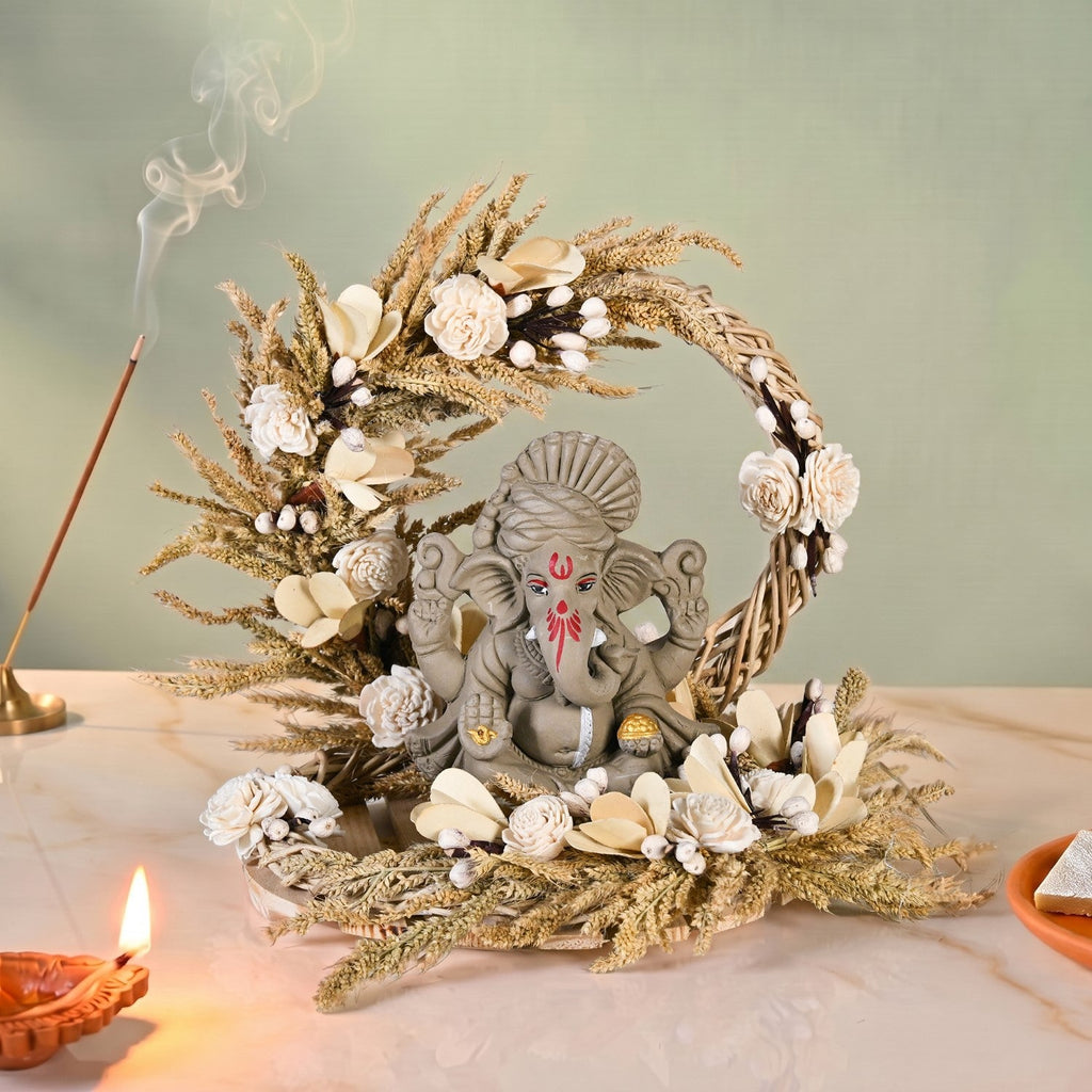 Sustainable Pooja Backdrop 23x20cm