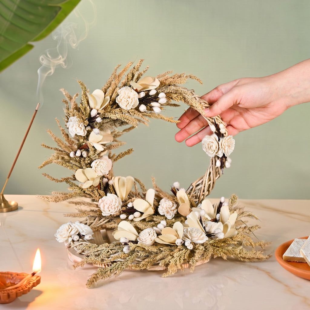 Sustainable Pooja Backdrop 23x20cm