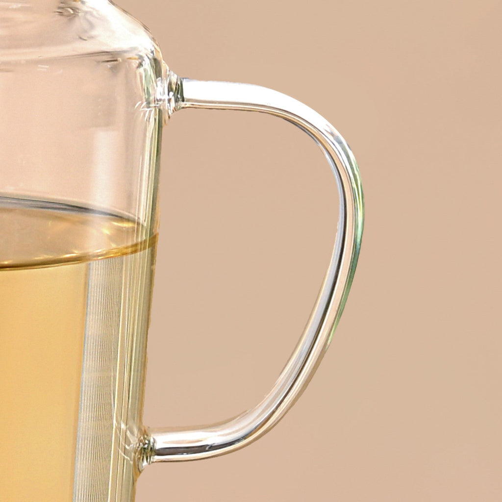 Clear Glass Carafe With Cup