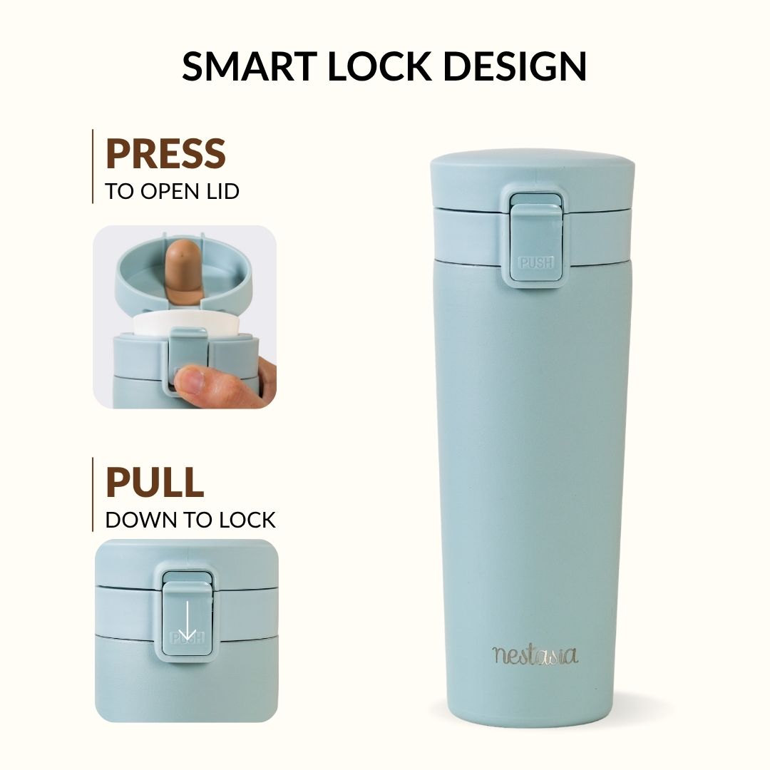 Thermox Insulated Vacuum Travel Flask Arctic Blue 475ml