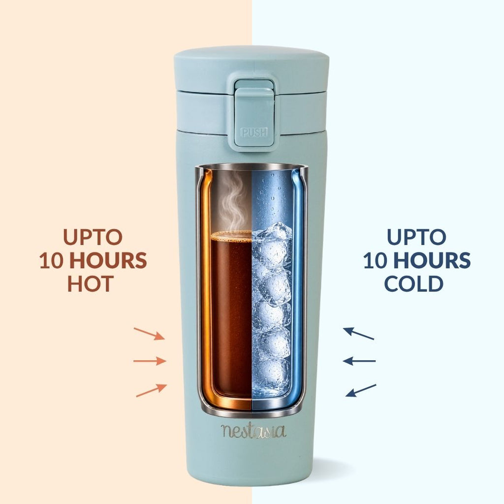 Thermox Insulated Vacuum Travel Flask Arctic Blue 475ml