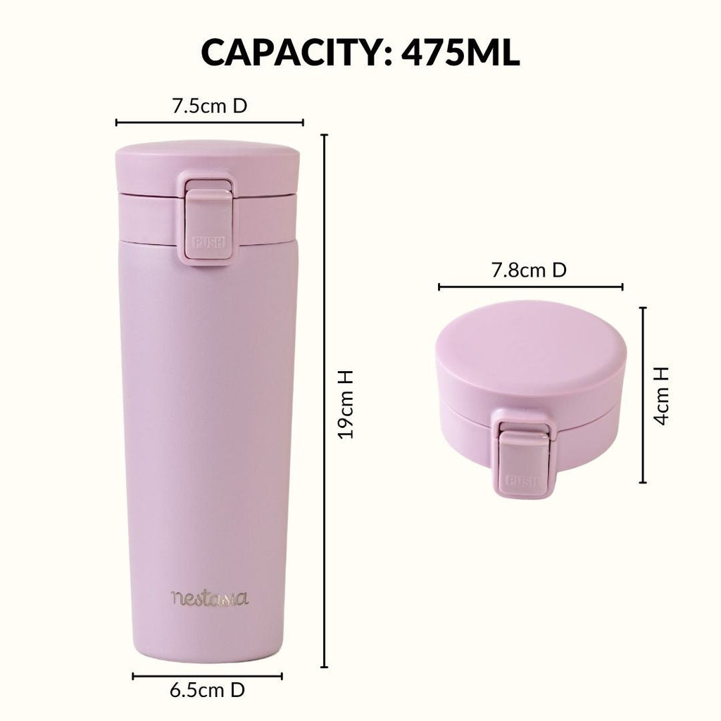 Thermox Insulated Vacuum Travel Flask Lilac Haze 475ml
