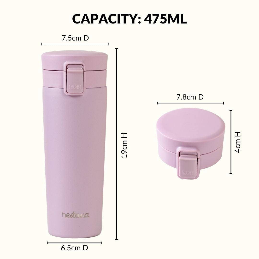 Thermox Insulated Vacuum Travel Flask Lilac Haze 475ml