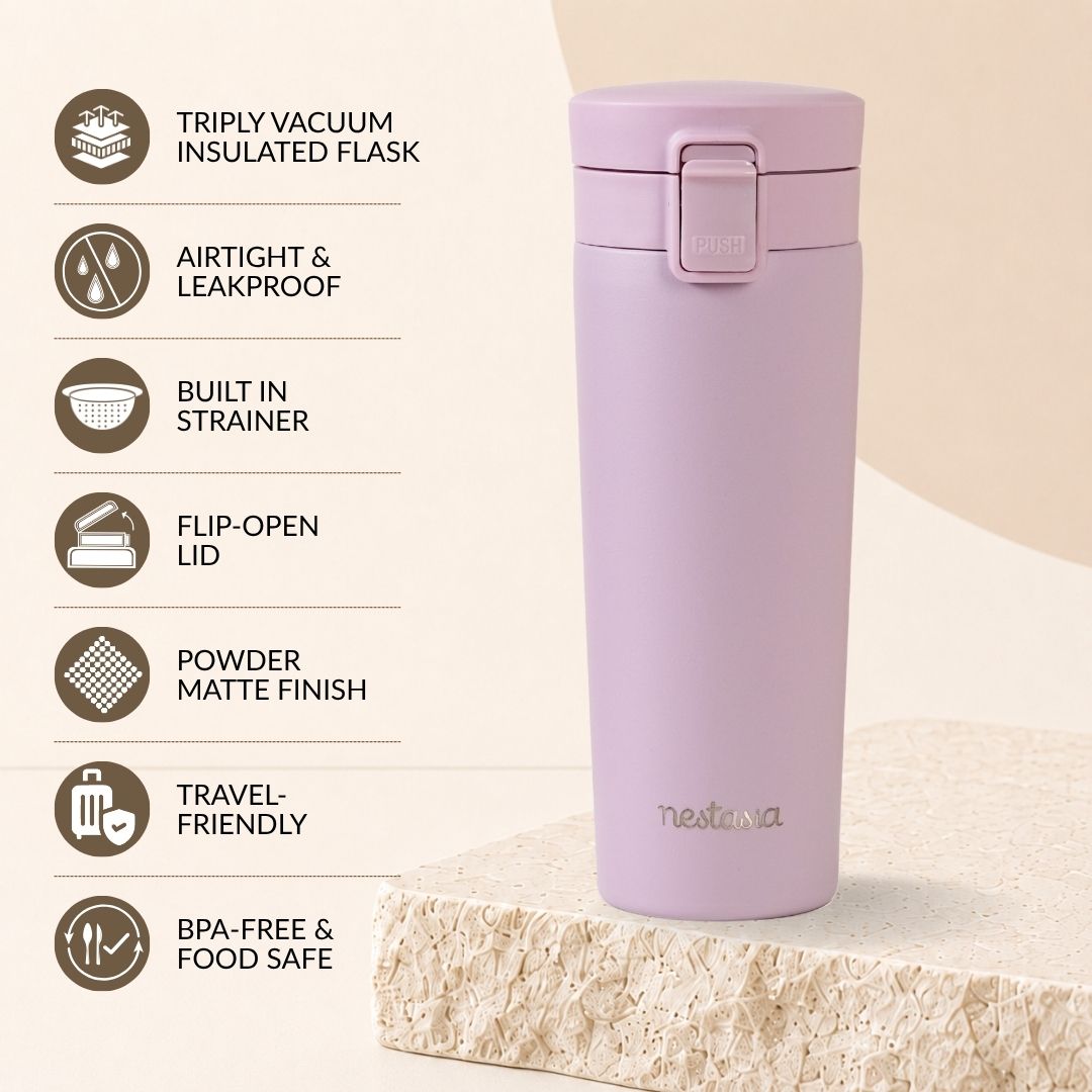 Thermox Insulated Vacuum Travel Flask Lilac Haze 475ml