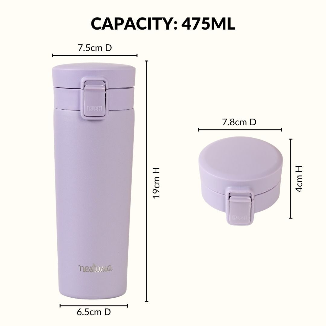 Thermox Insulated Vacuum Travel Flask Periwinkle 475ml