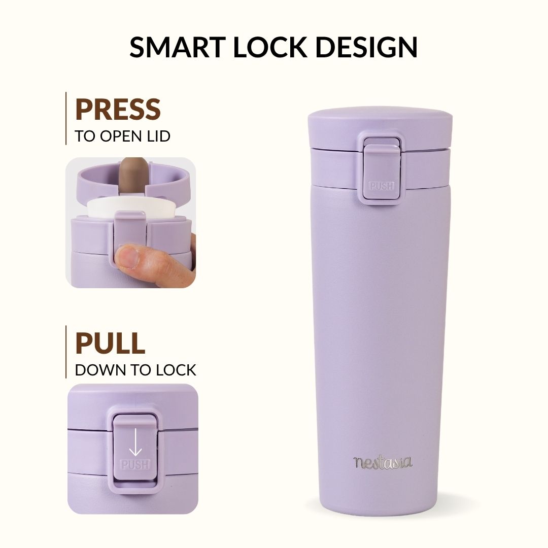 Thermox Insulated Vacuum Travel Flask Periwinkle 475ml