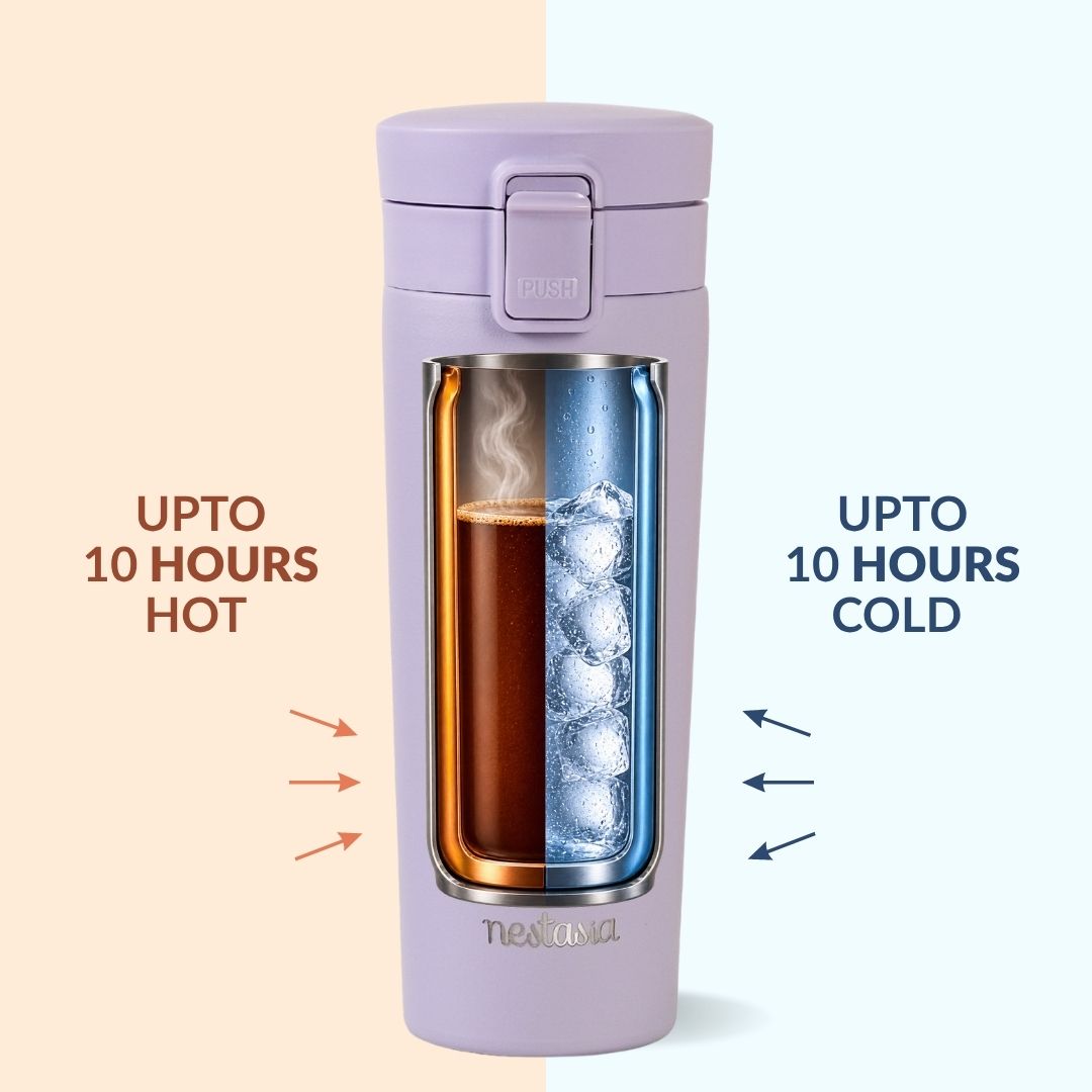 Thermox Insulated Vacuum Travel Flask Periwinkle 475ml
