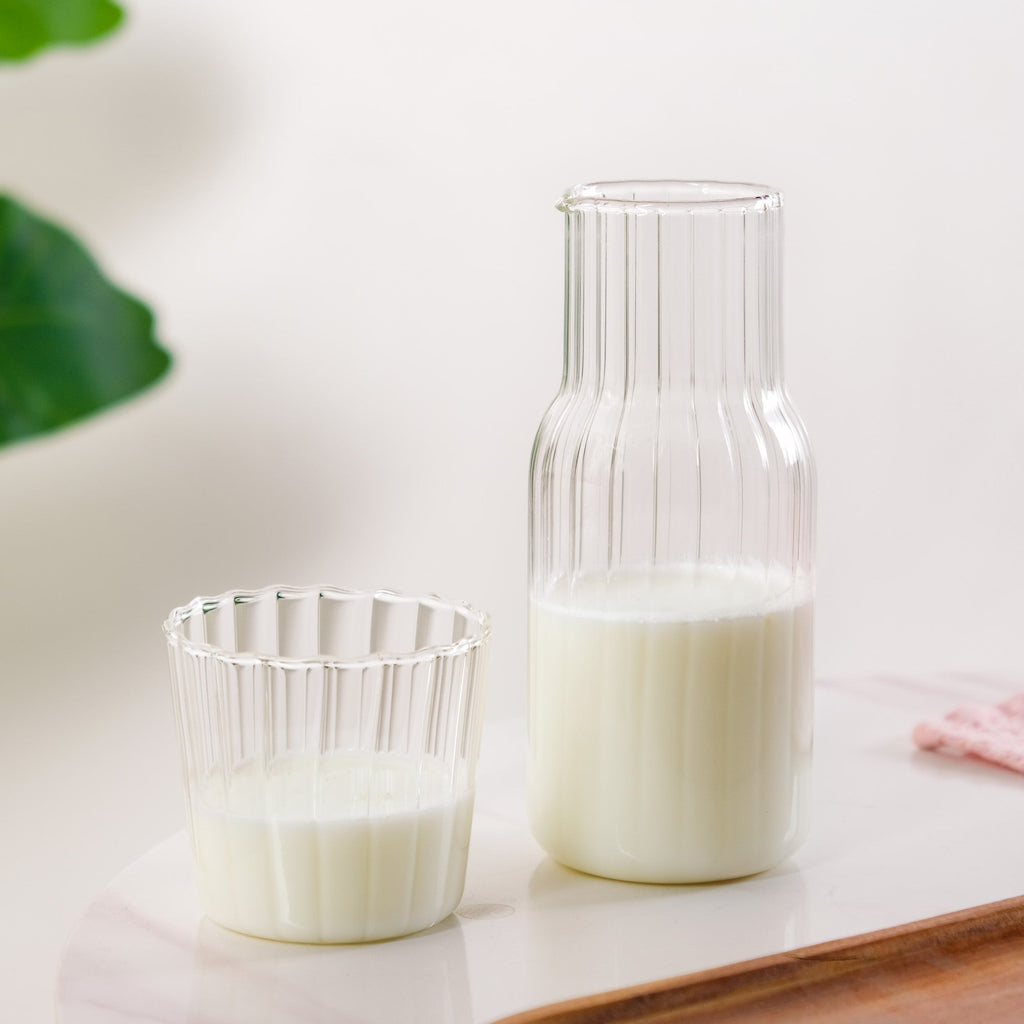 Bedside Glass Carafe With Tumbler