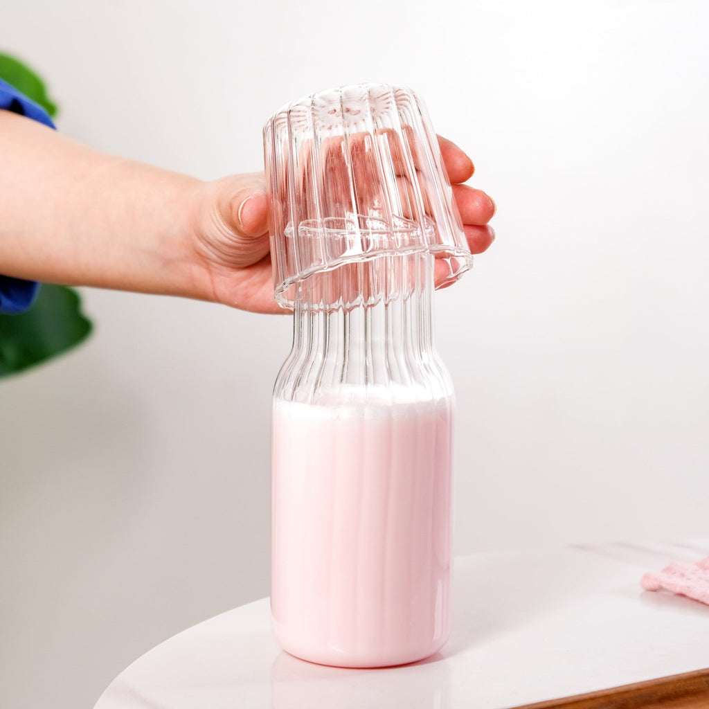 Bedside Glass Carafe With Tumbler