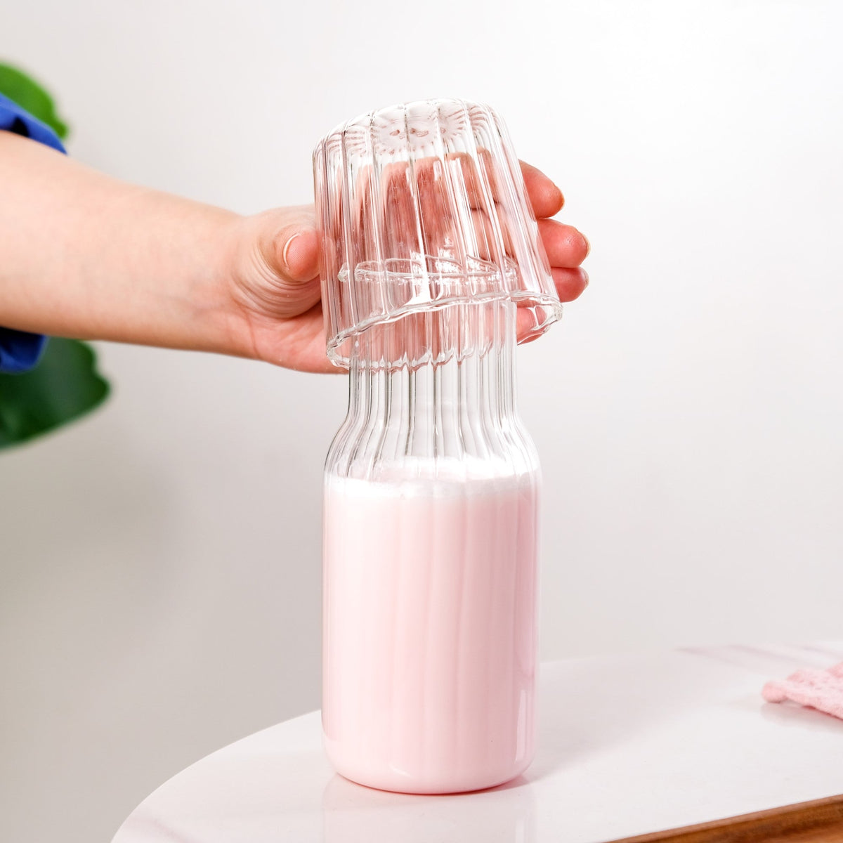 Bedside Glass Carafe With Tumbler