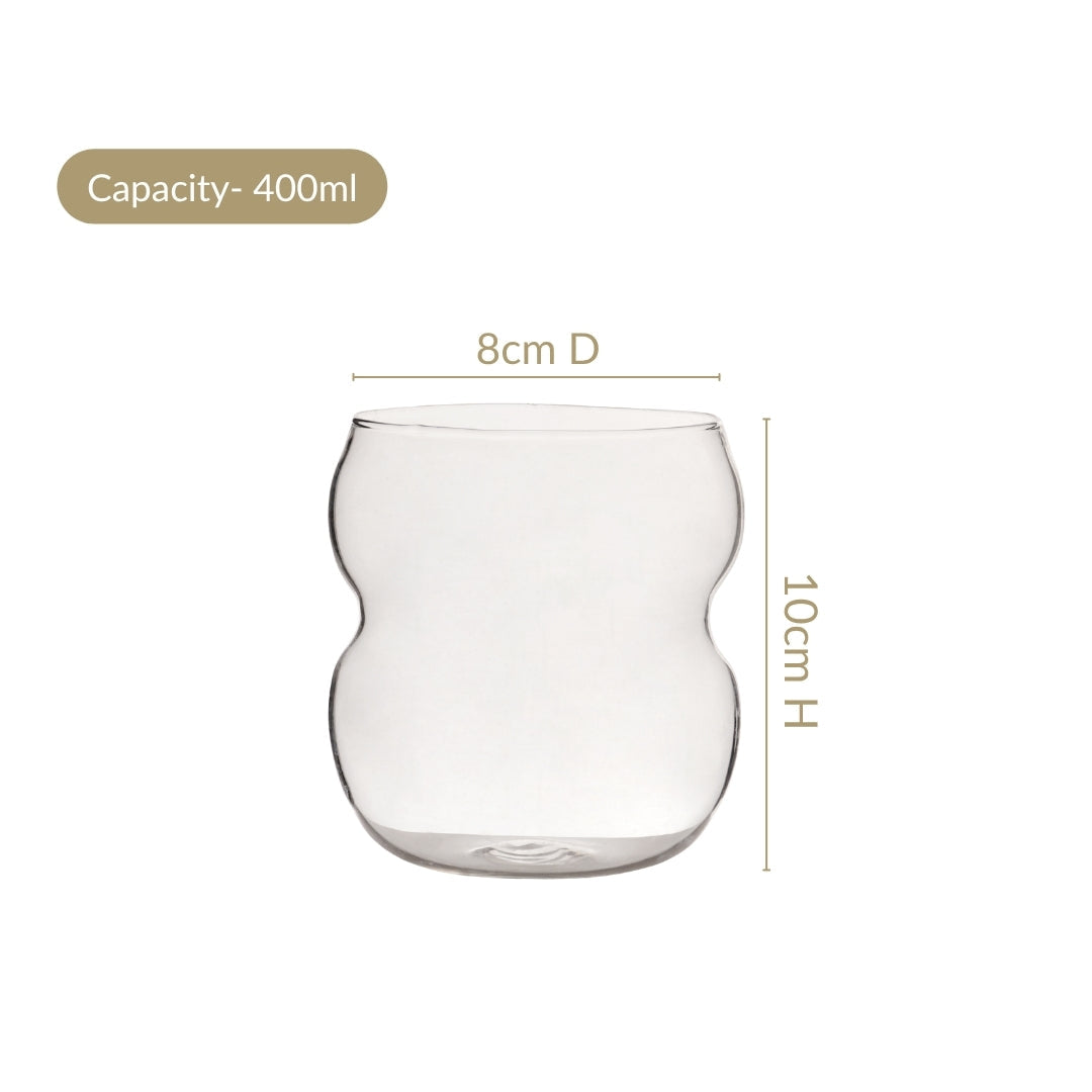 Retro Glass Set Of 2 400ml