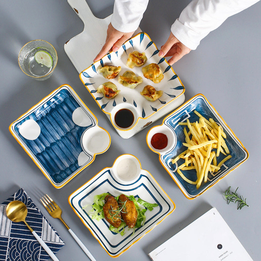 Capri Chip and Dip Plate