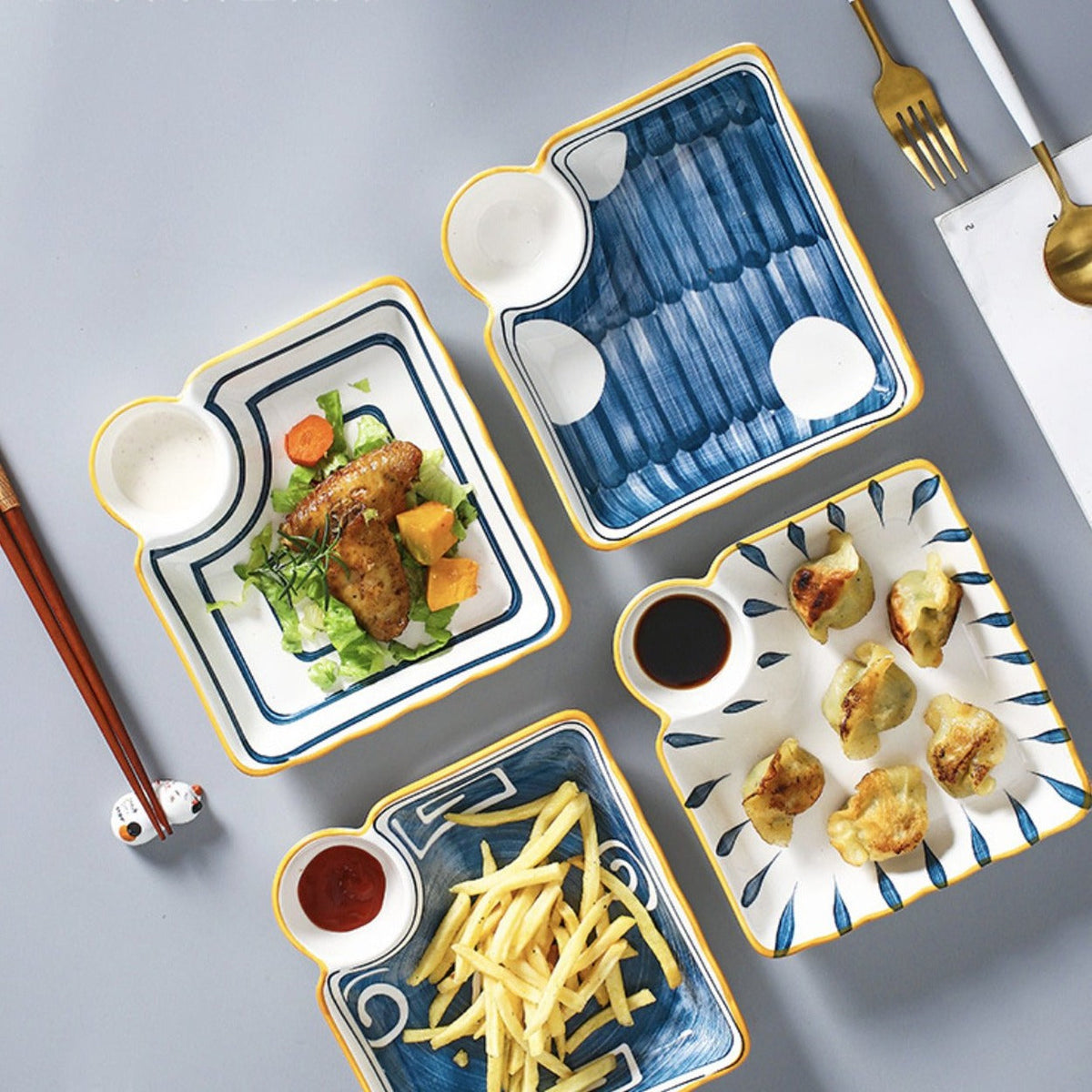 Capri Chip and Dip Plate
