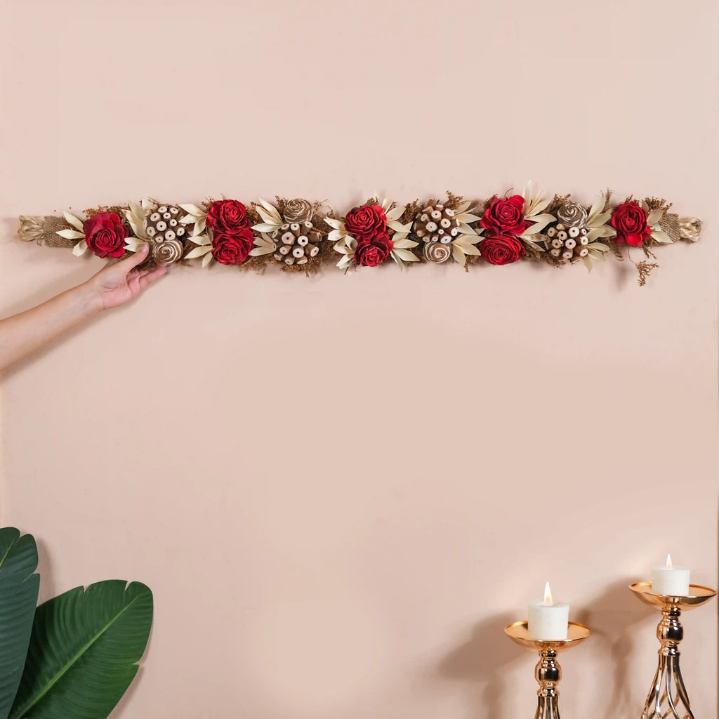 Natural Dried Flowers Door Hanging