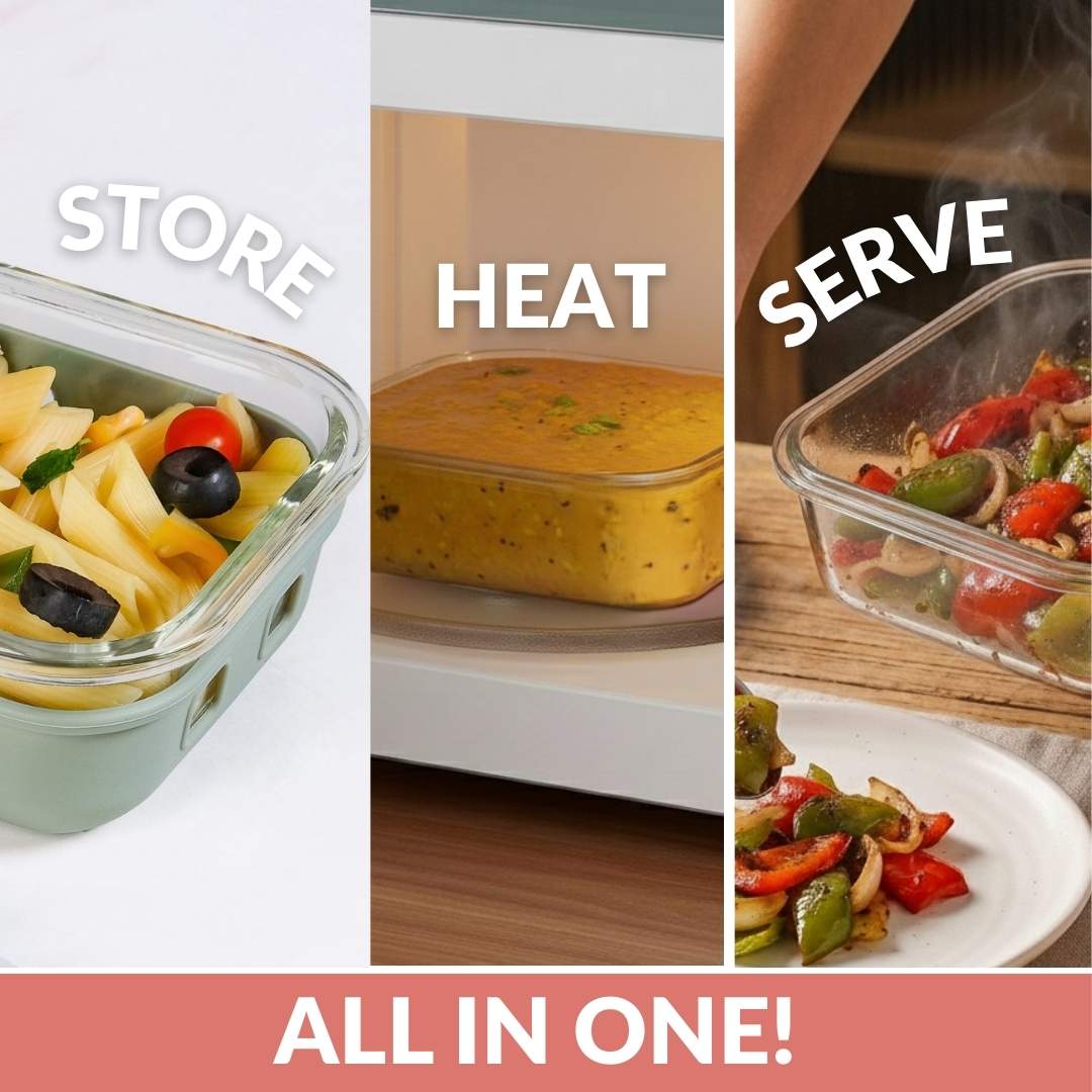 Gripso Dual Compartment Food Container 600ml Mauve