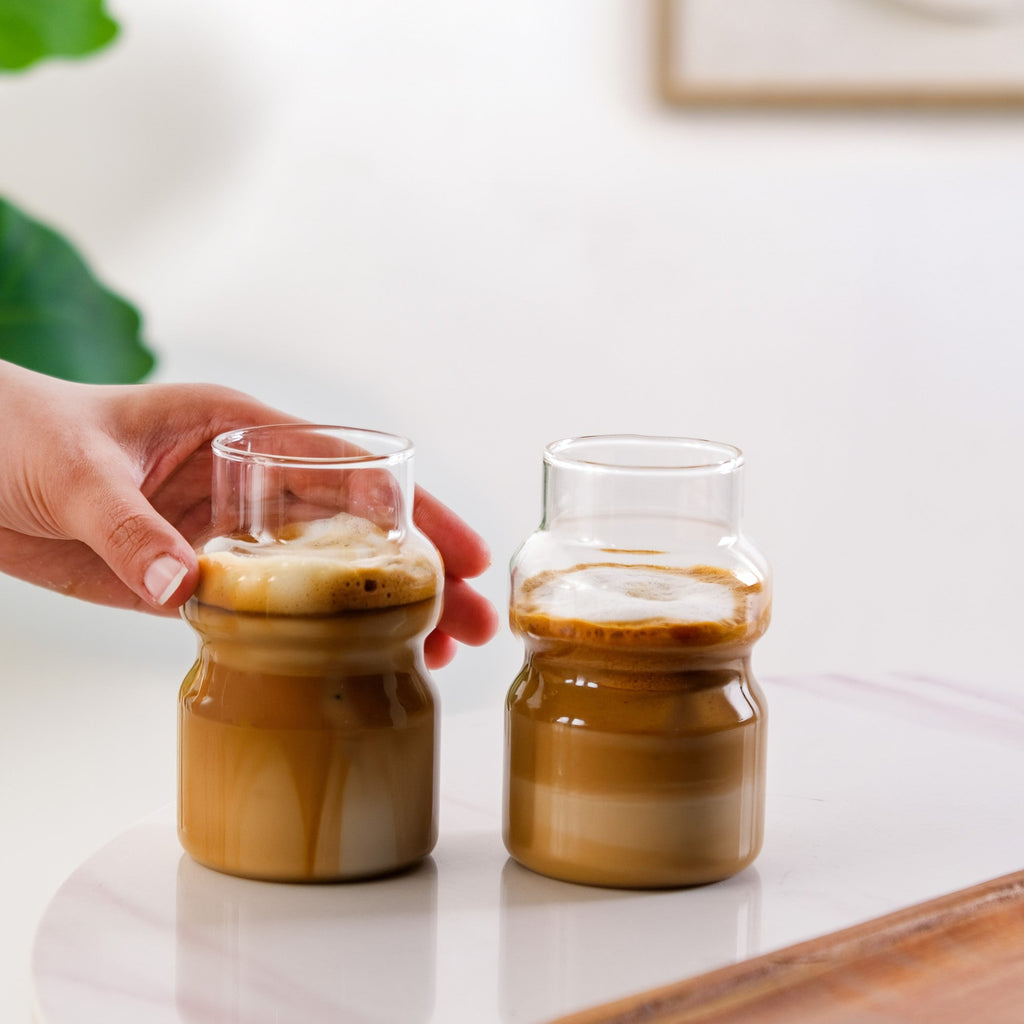 Japanese Style Glass Tumbler Set Of 2 325ml