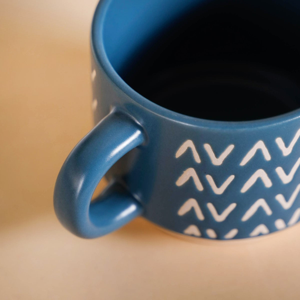 Eclectic Stackable Cups Set Of 4 With Stand Blue 100ml